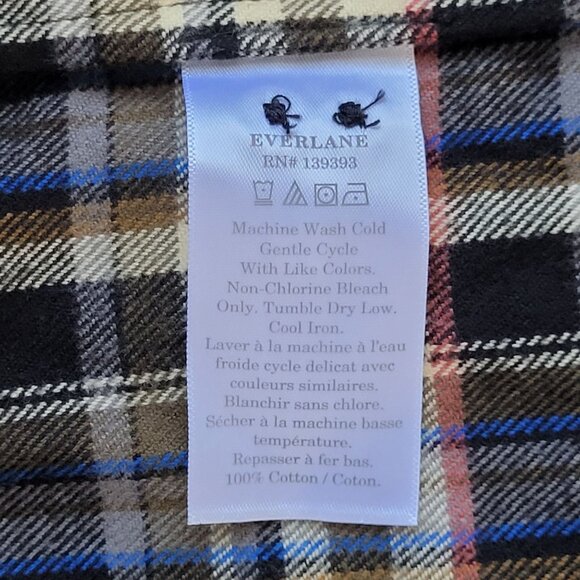 Everlane The Boxy Flannel Shirt Womens Size XS Multi Plaid Button Down NWT - Picture 9 of 11